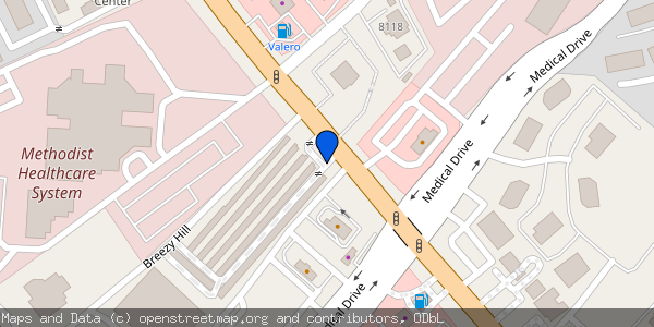 Map of Your Storage Place located at 8029 Fredericksburg Rd. in San Antonio, Texas 78229
