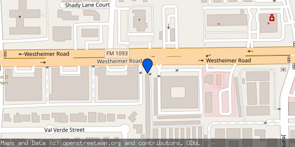 Map of Your Storage Place located at 9333 Westheimer Rd. in Houston, Texas 77063